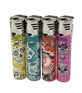 4 X Clipper Jet Lighters Refillable Wind Proof. Total 4 lighters